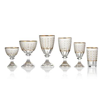 455. Glasservis, 72 delar, Sverige, Kosta, "Odelberg", 1900-tal.