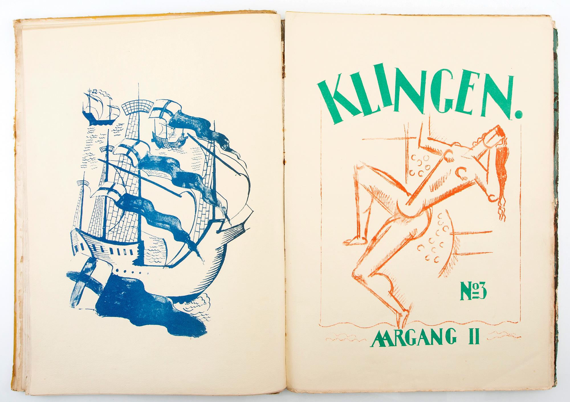 Magazine "Klingen" 1919-1920 2 vols, 1 binding.
