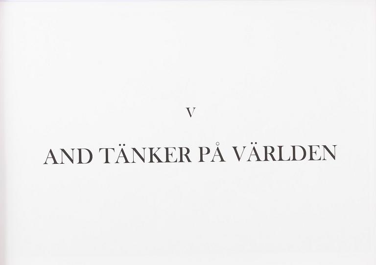 Ernst Billgren, "Mapp "Vid vägens slut" med 5 färglitografier och en akvarell.