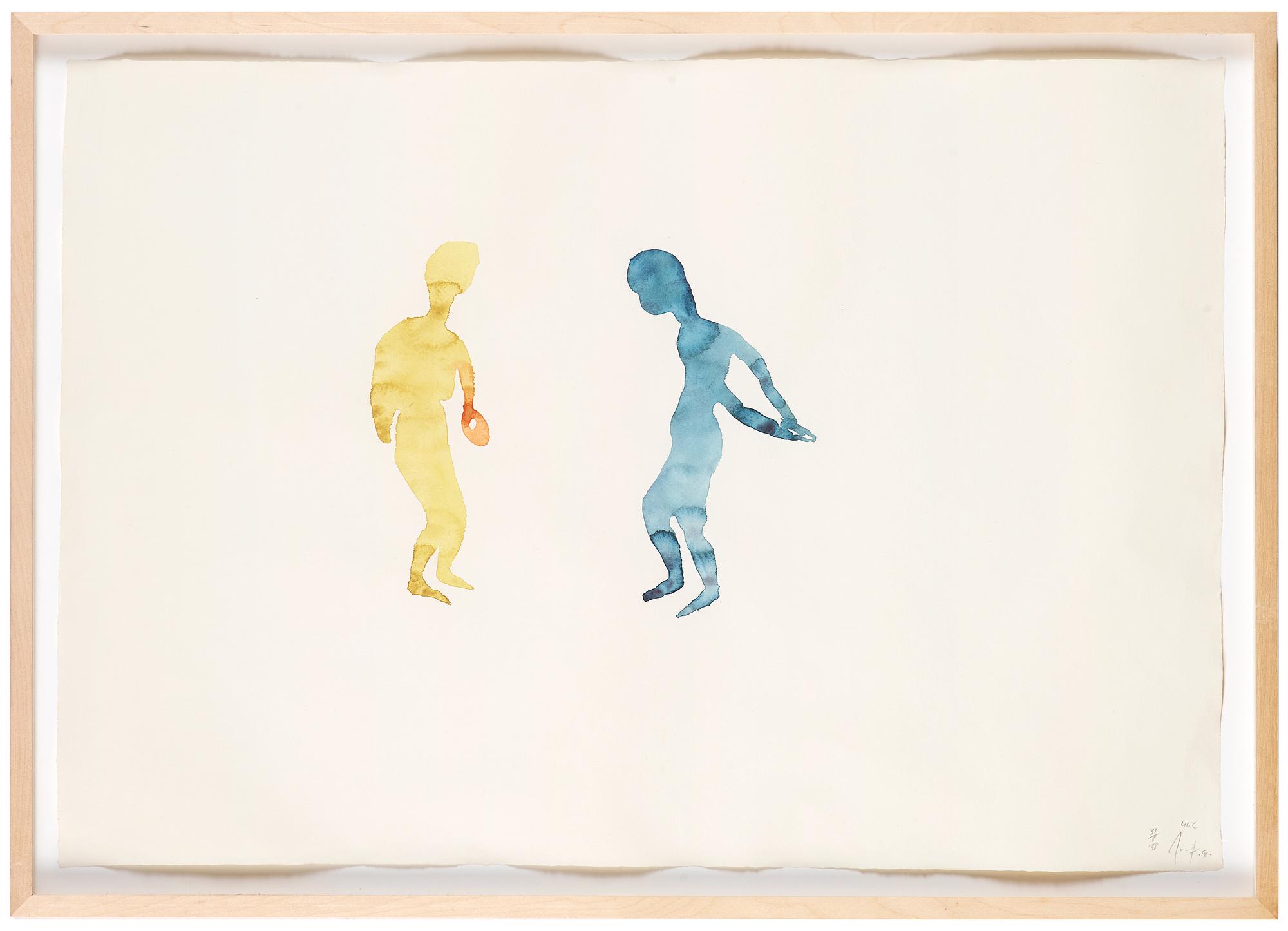 ULF ROLLOF, triptych, watercolour on paper, signed and dated 31/8/98.