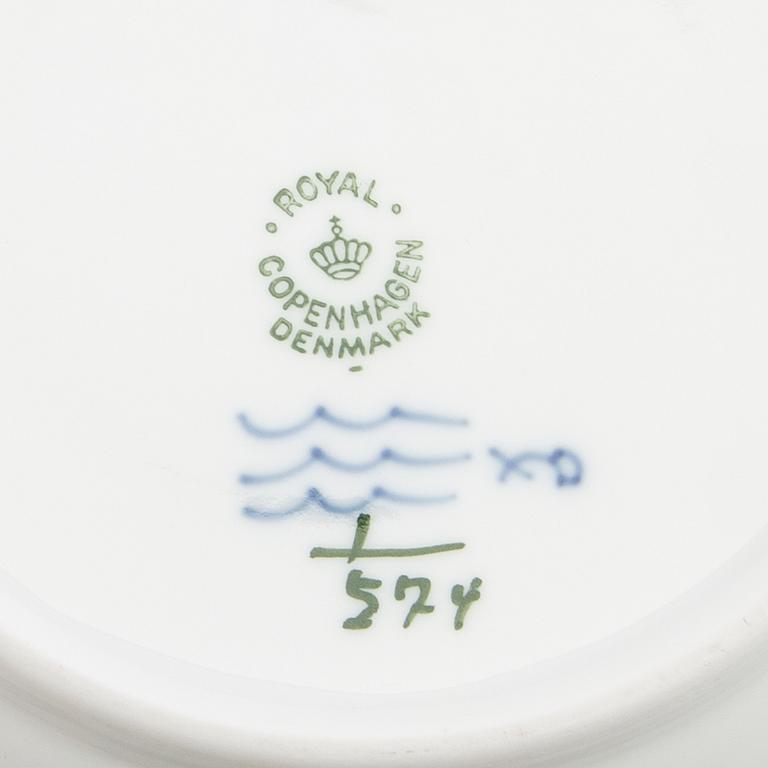 Service, approx. 29 pcs "Blue Fluted" Royal Copenhagen Denmark porcelain.