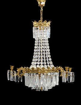 LJUSKRONA, oskariansk stil, 1900-tal. H 64.