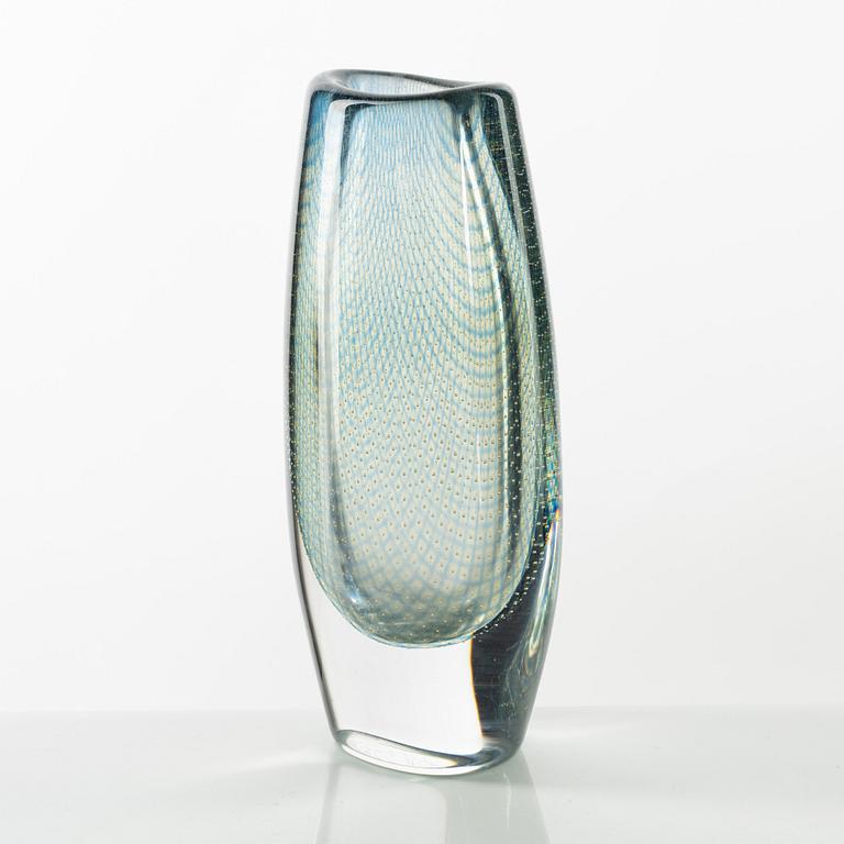 Sven Palmqvist, a glass vase 'Kraka' Orrefors, signed.