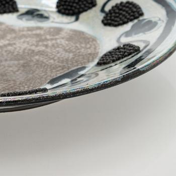 Birger Kaipiainen, dekorationsfat, keramik, signerad Kaipiainen Arabia.