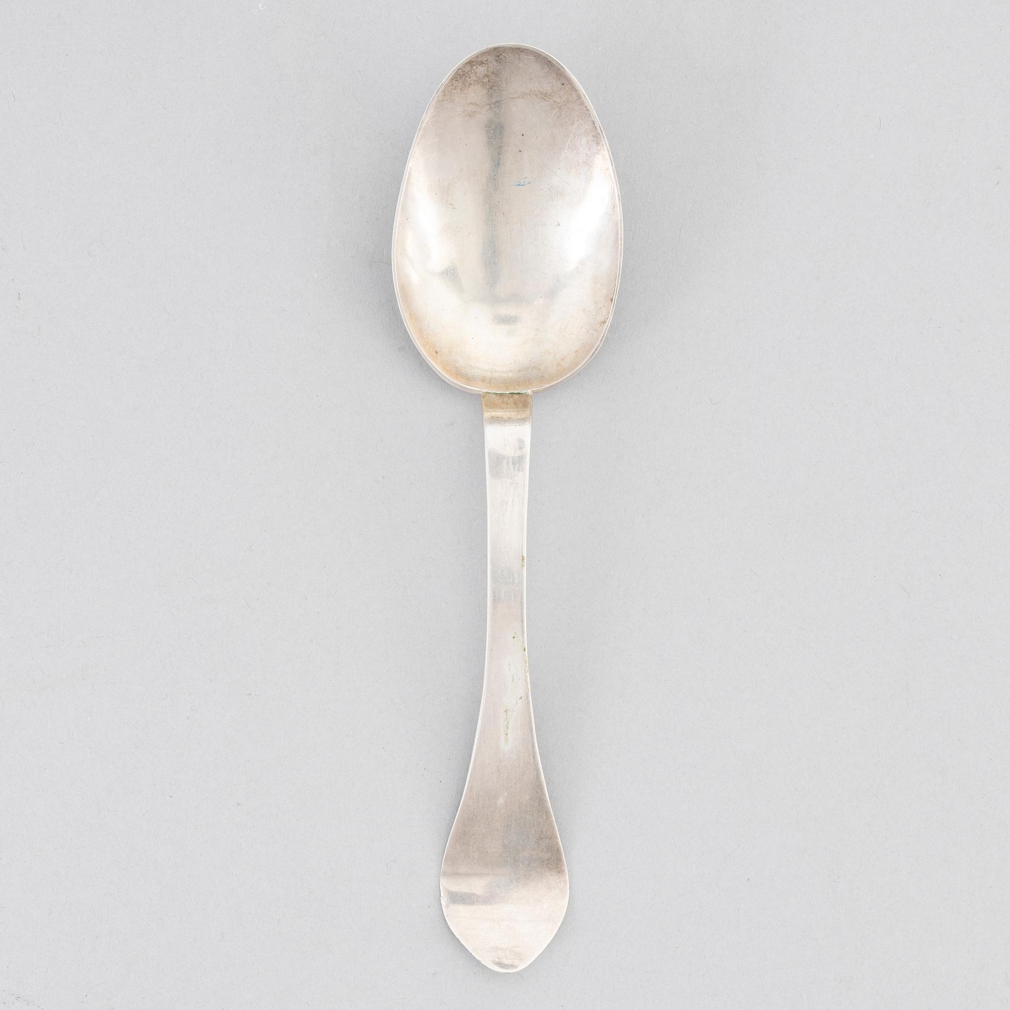 Hans Henriksson Wettersten, sk Råttsvansked, silver, barock, Vadstena (1682-1726).