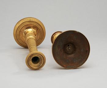 LJUSSTAKAR, ett par, 1800-talets första del. Empire.