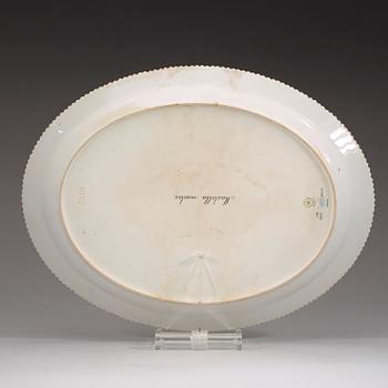 FAT, tre stycken, porslin. "Fauna Danica", Kunglig Dansk, 1900-tal.