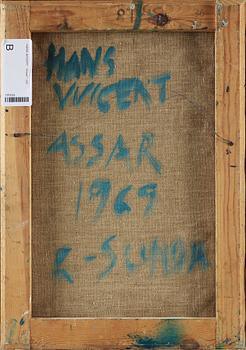 HANS WIGERT, oil on canvas signed Hans Wigert and dated G-sunda 1969 on verso.