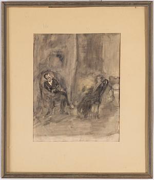 OLA BILLGREN, akvarell/lavering, signerad och daterad -53.