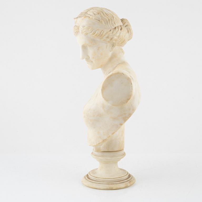 Sculpture, alabaster, circa 1900.