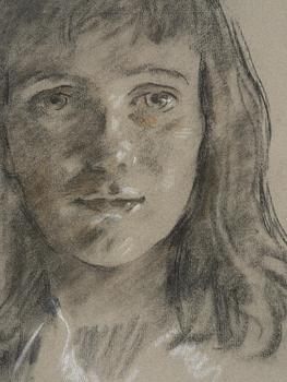 Lotte Laserstein, Portrait of Karin.