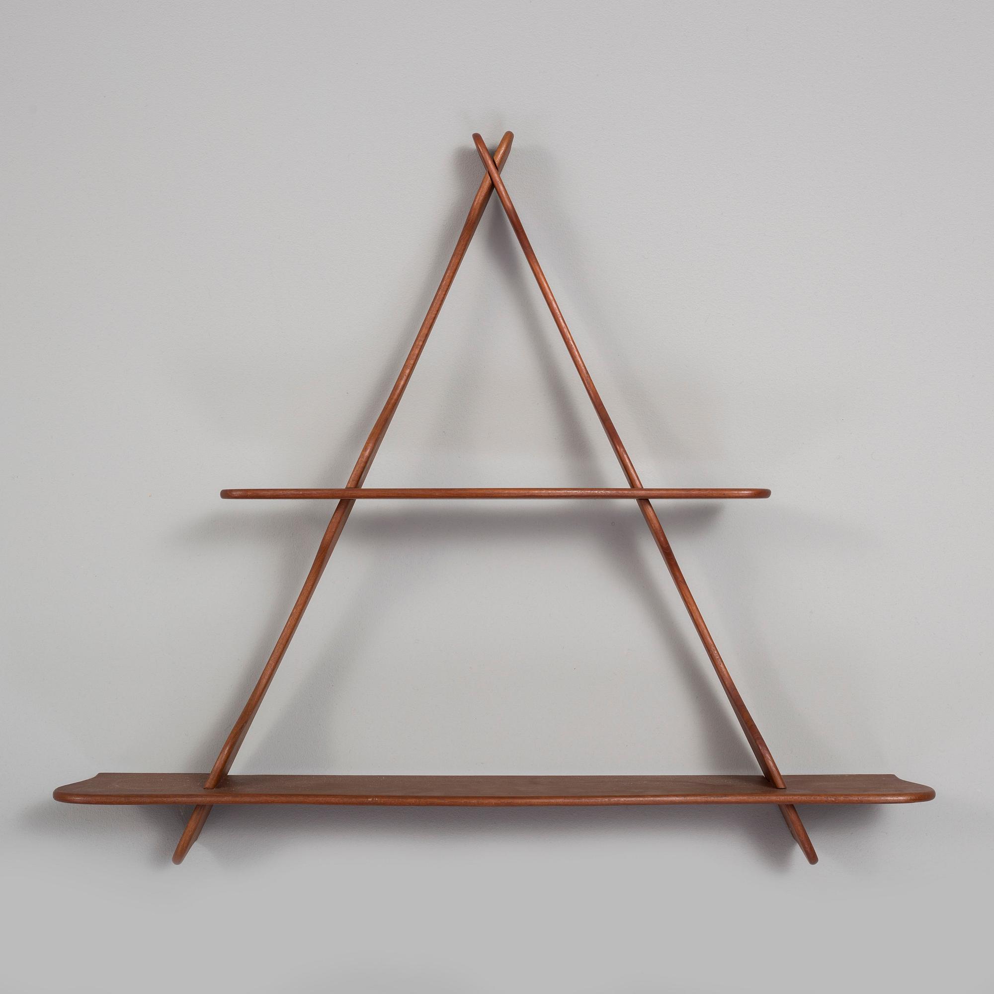 PEDER MOOS, A teak 'Amager' wall shelf, Denmark, mid 20th Century.