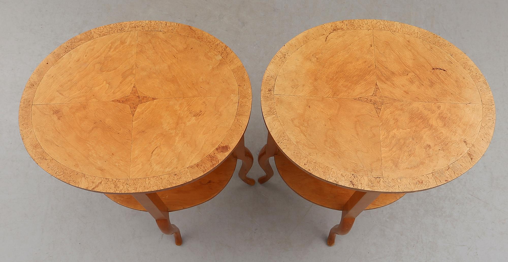 SÄNGBORD, 1 par, 1930-/40-tal.
