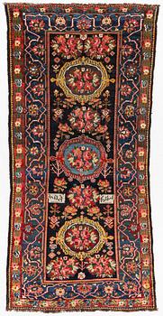 A semi-antique Farahdobe rug, Chahar Mahal area, c 320 x 152 cm.