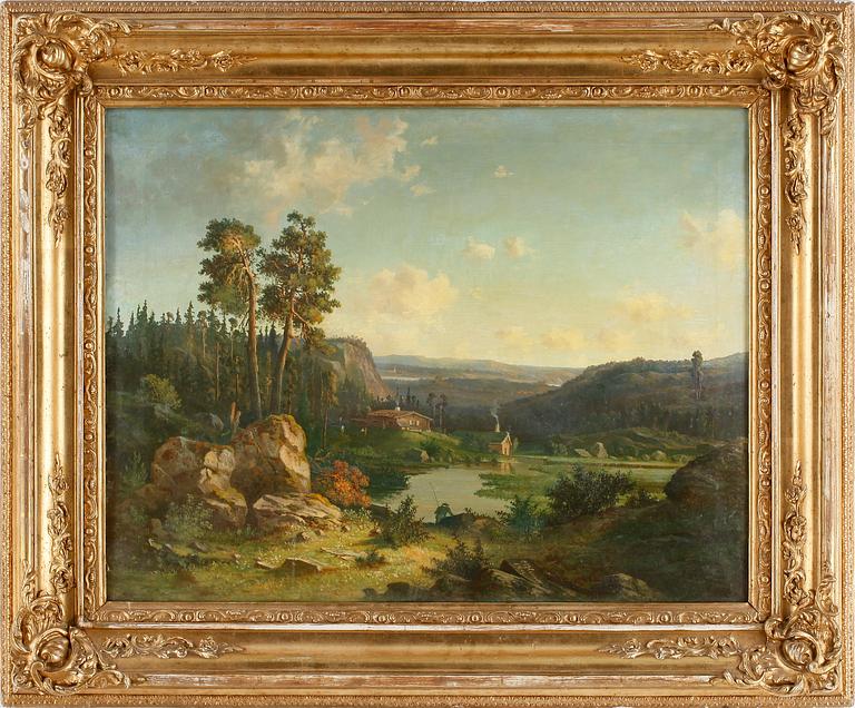 CARL HALLBERG, olja på duk, sign o dat 1859.