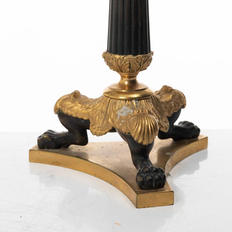 Candelabra, a pair. Late Empire style, late 19th century.