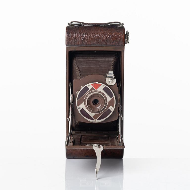 bälgkamera, i etui för Kodak, USA 1930-tal.