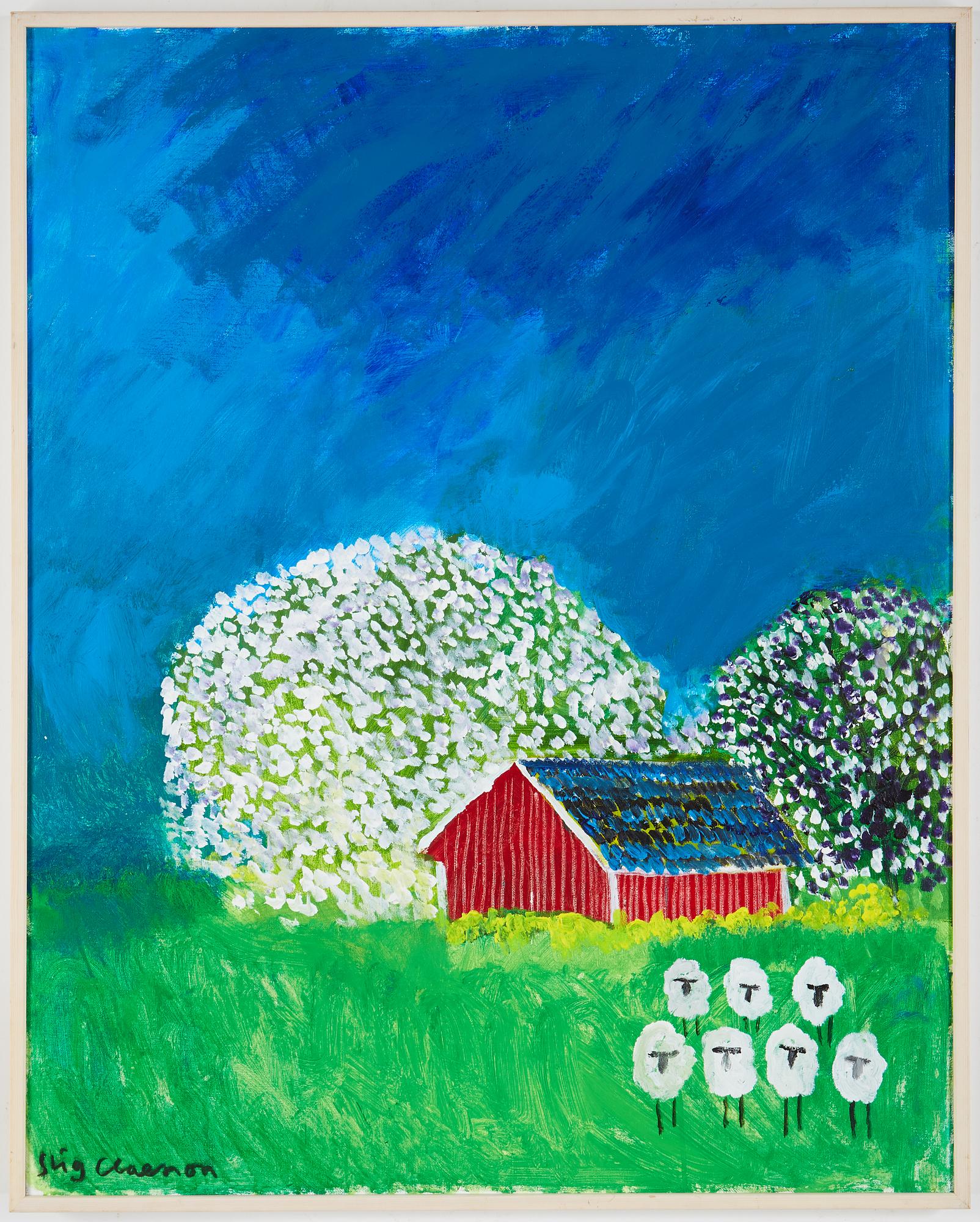 STIG CLAESSON, oil on canvas, signed.