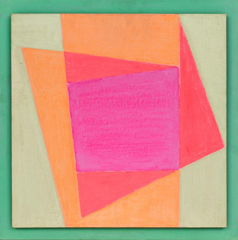 HENRYK STAZEWSKI, akryl på pannå, a tergo signerad o daterad 1981.