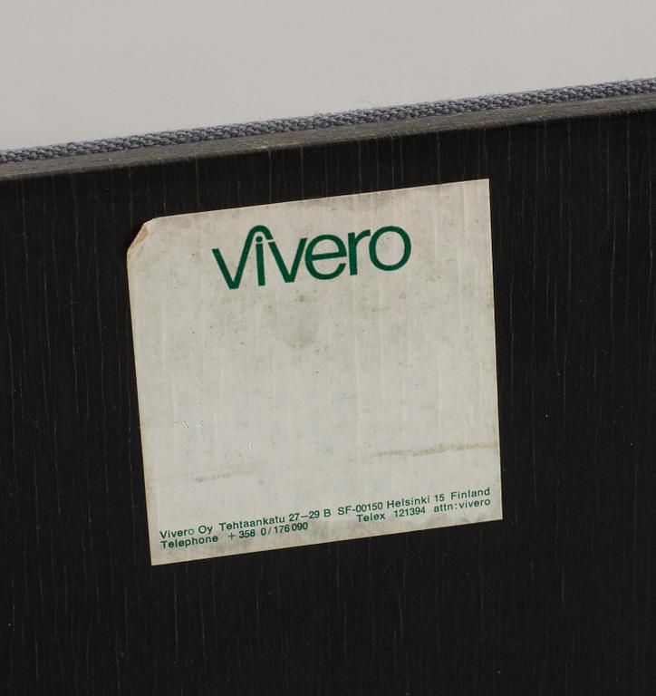FÅTÖLJER, ett par, Yrjö Wiherheimo och Simo Heikkila, Vivero Oy, 1979.
