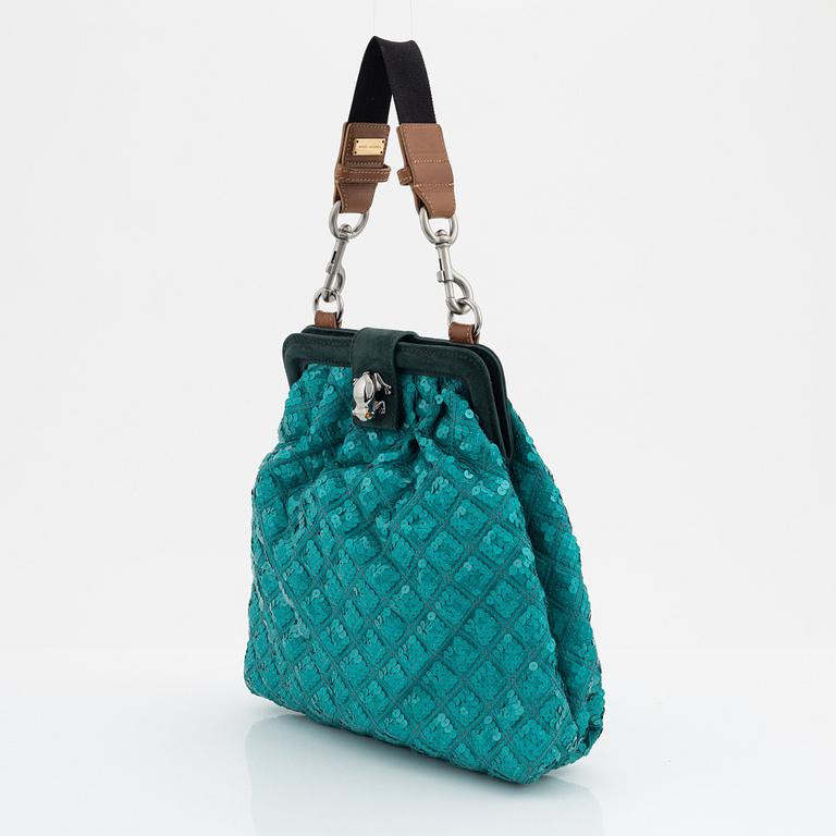 Marc Jacobs, a sequin handbag.