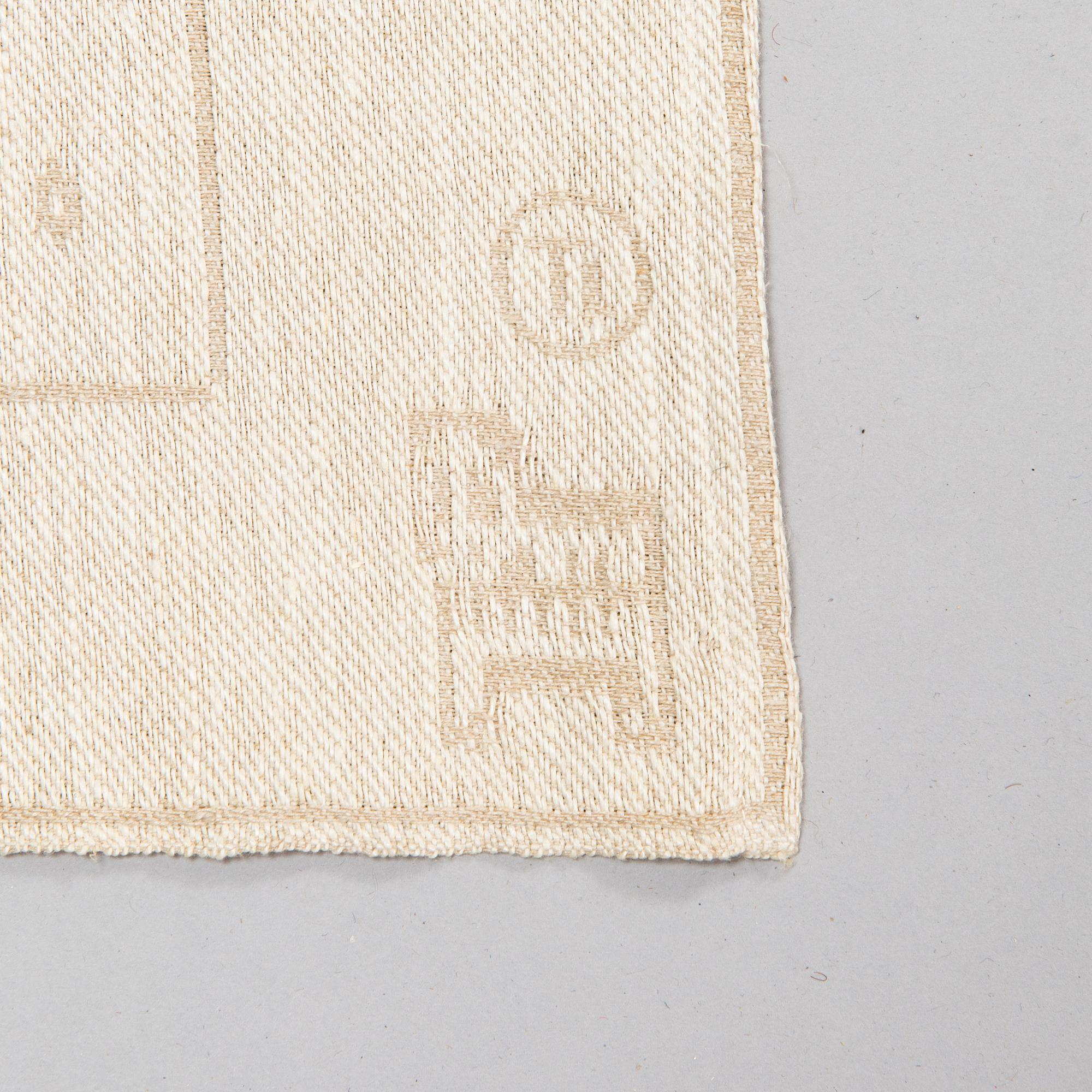 Dora Jung, pöytätabletteja, 3 kpl, ja pikkuliina, Tampella 1960-1970-luku.