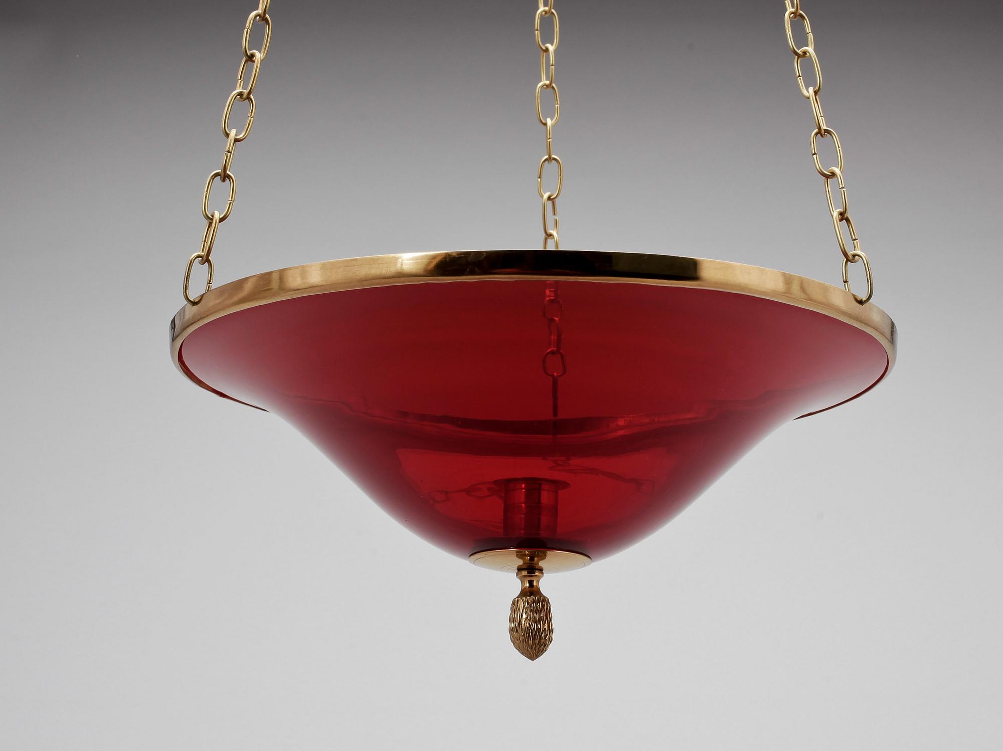 TAKAMPEL, glas, 1900-talets slut. Höjd ca 70cm.