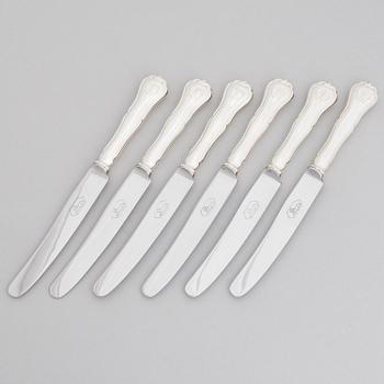 BESTICKUPPSÄTTNING, 50 delar, silver, "Chippendale", Kultakeskus, Tavastehus 1938-1977.