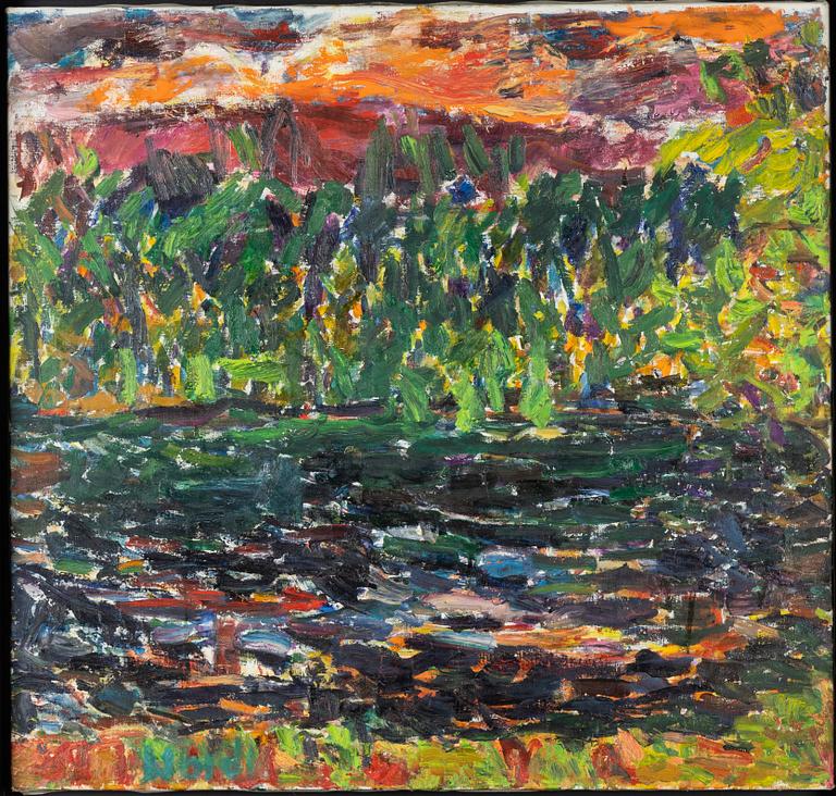 Rafael Wardi, oil on canvas, signed and dated 1976 verso.