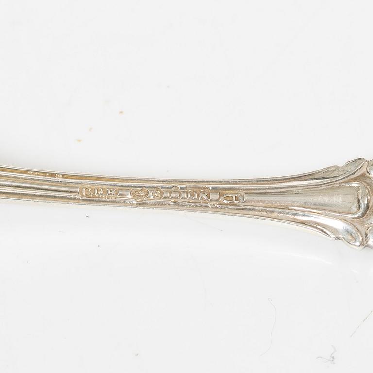 Silver mocha spoons, various models (29 pcs).