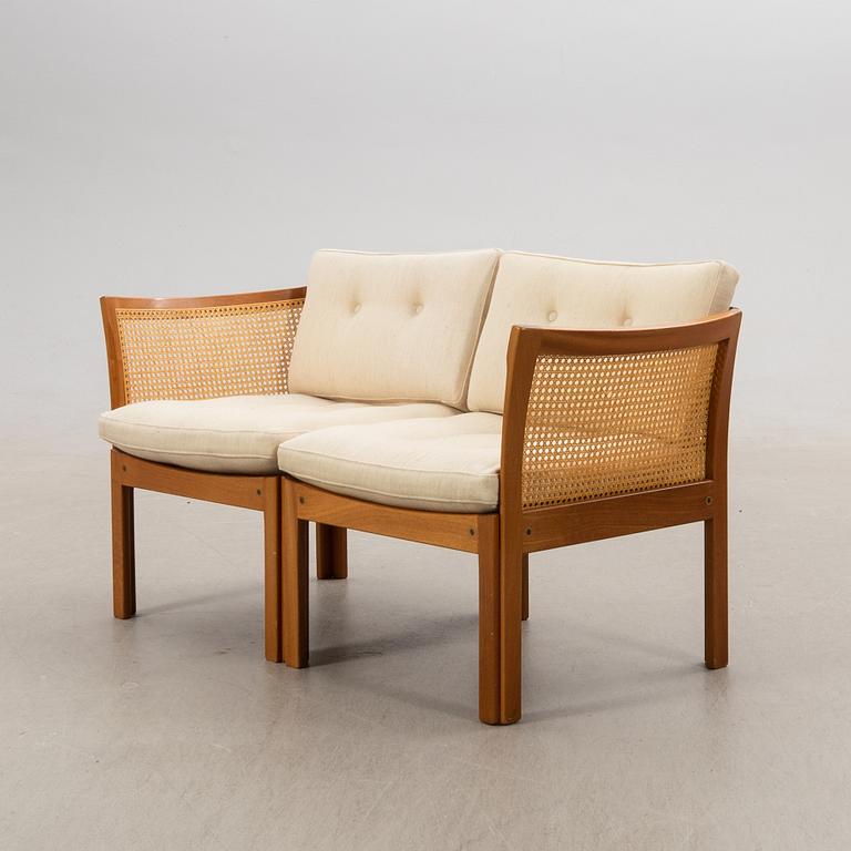 Illum Wikkelsoe, sofa, two-seater, "Plexus", Silkeborg, Denmark, 1970s.