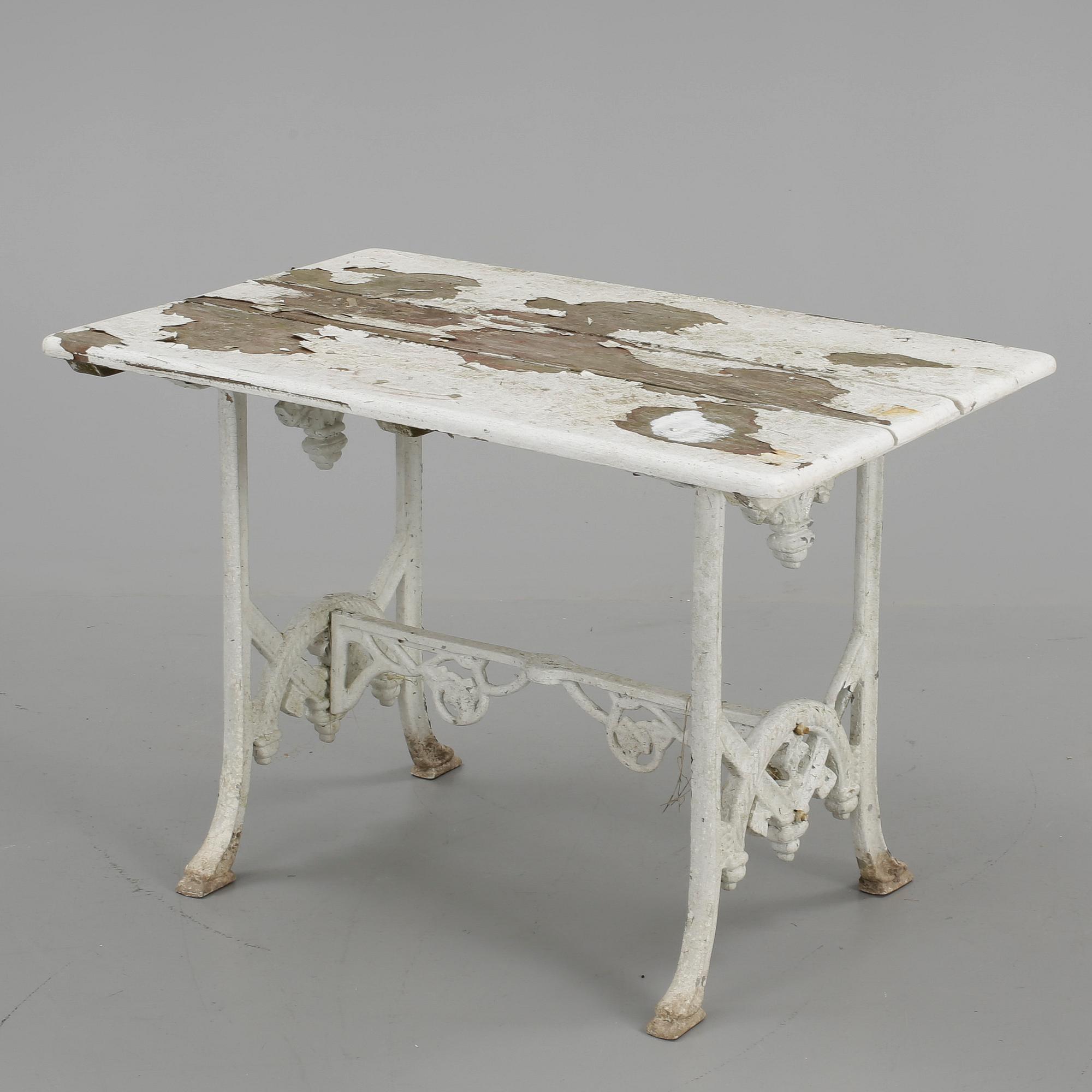 TRÄDGÅRDSGRUPP, 4 delar, aluminium, 1900-talets andra hälft.