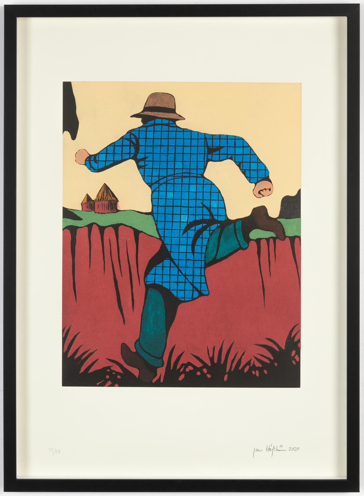 Jan Håfström, färgetsning, 2020, signerad 33/50.