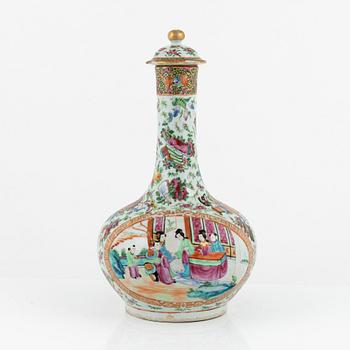 A Chinese Kanton 19th century porcelain vase.