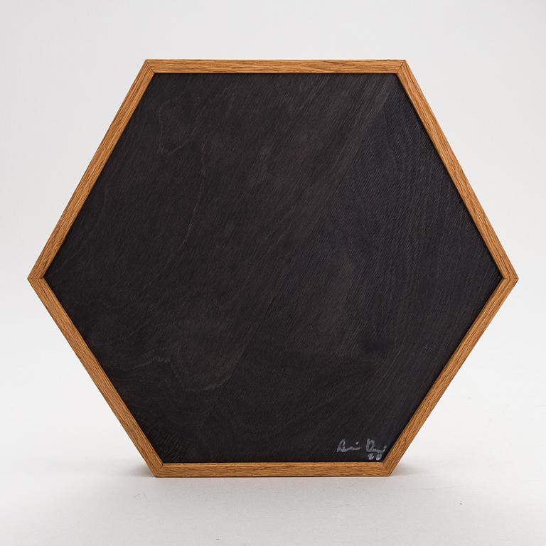 ALEKSI PUUSTINEN, 'Hexagon Tray', signed.