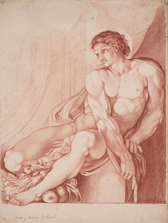 Johan Tobias Sergel, Motiv från Annibale Carraccis fresker i Palazzo
Farnese, Rom.