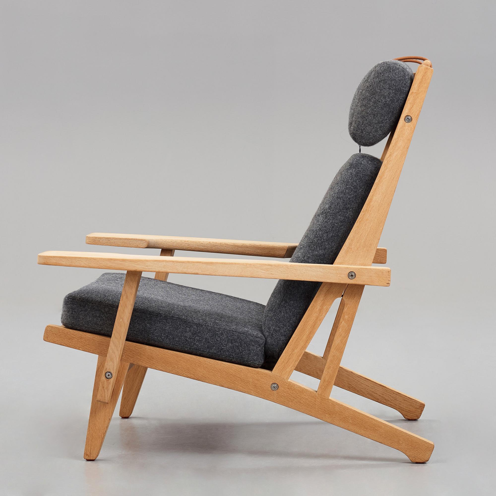 HANS J WEGNER, fåtölj, "GE375", Getama, Danmark, 1970-tal.