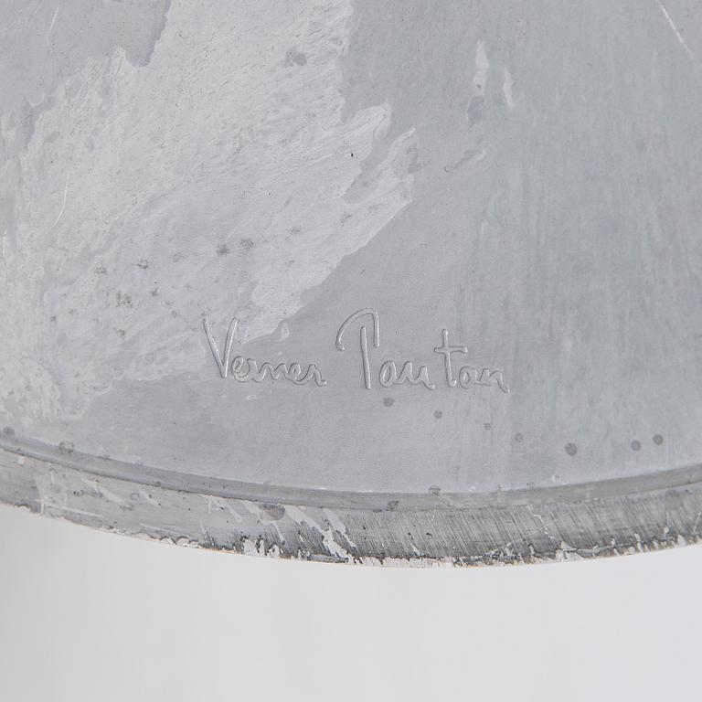 Verner Panton, four 'System 1-2-3 and a dining table for Verpan Denmark 21st century.