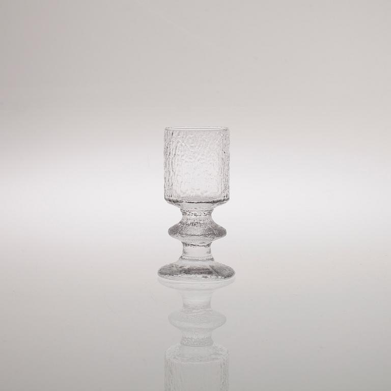 DRICKSGLAS, 9 st, "Jubileums-Festivo" samt DRICKSGLAS, 6 st, "Senatorn" design Timo Sarpaneva, Iittala, 1980-tal.