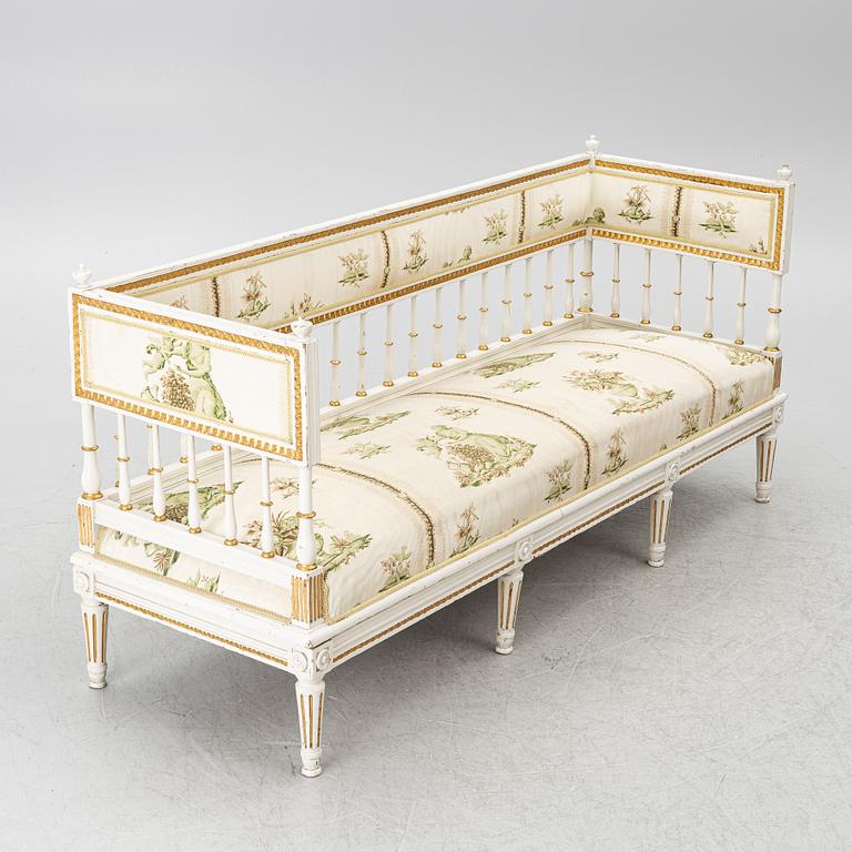 Sofa, Gustavian, late 18th century.