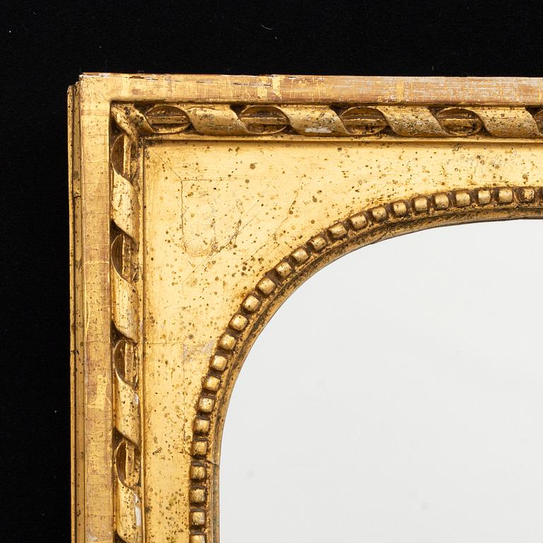 Late gustavian style mirror, around the year 1800.