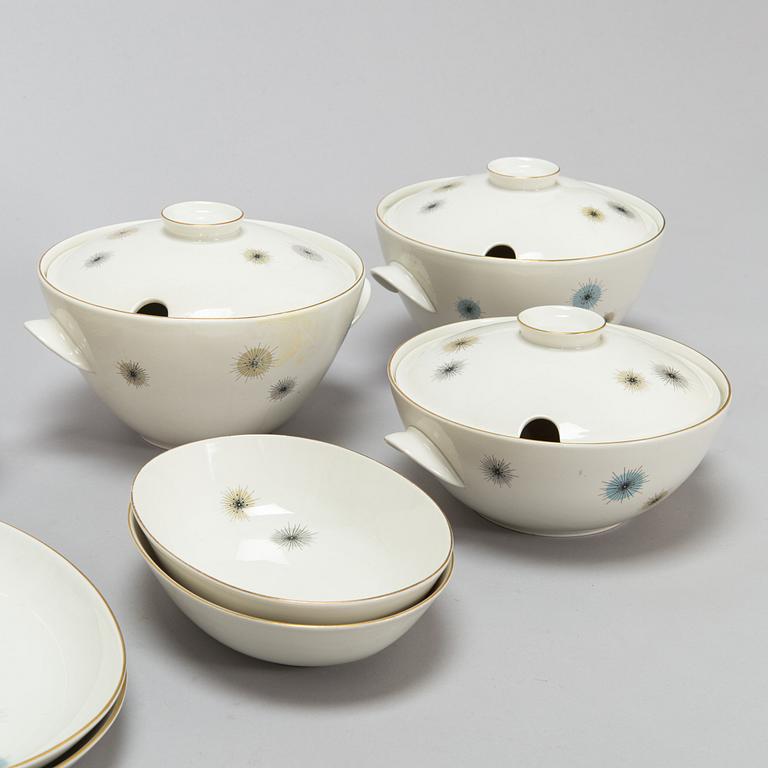 Raija Uosikkinen, ruoka-astiasto, "Jupiter", posliini, Arabia 1960-67.