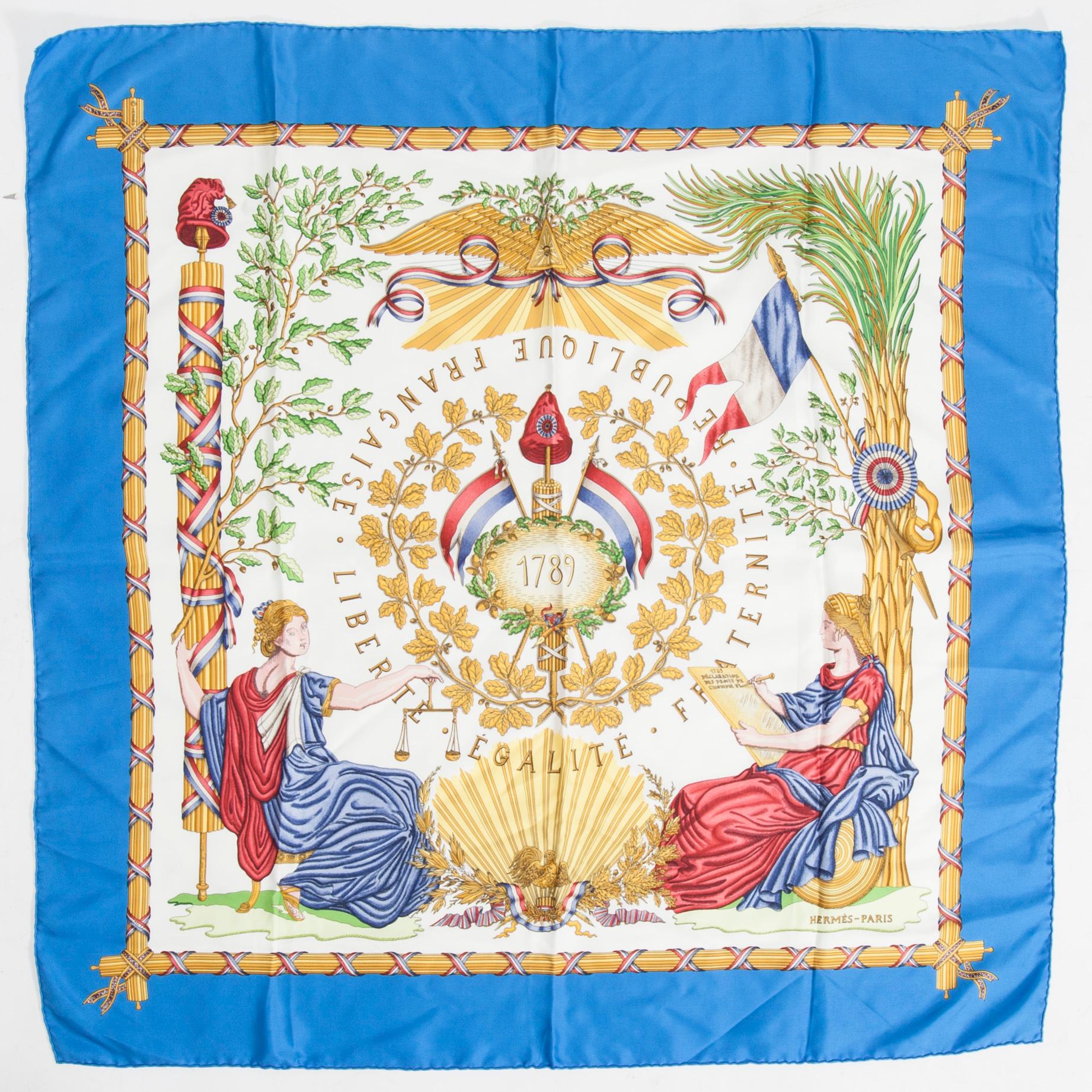 SCARF, "Liberté, Egalité, Fraternité", Hermès.