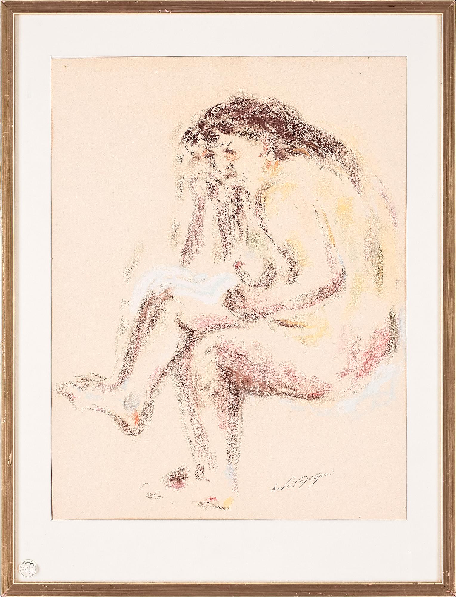ANDRÉ MASSON, pastell. Sign.