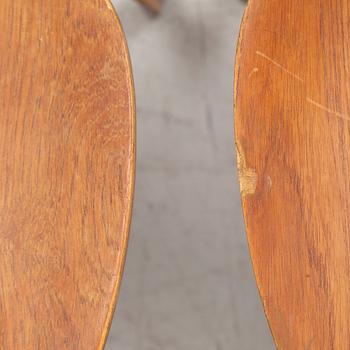 Arne Jacobsen, stolar, 6 st, "Grand Prix", Fritz Hansen, Danmark, 1950-tal.