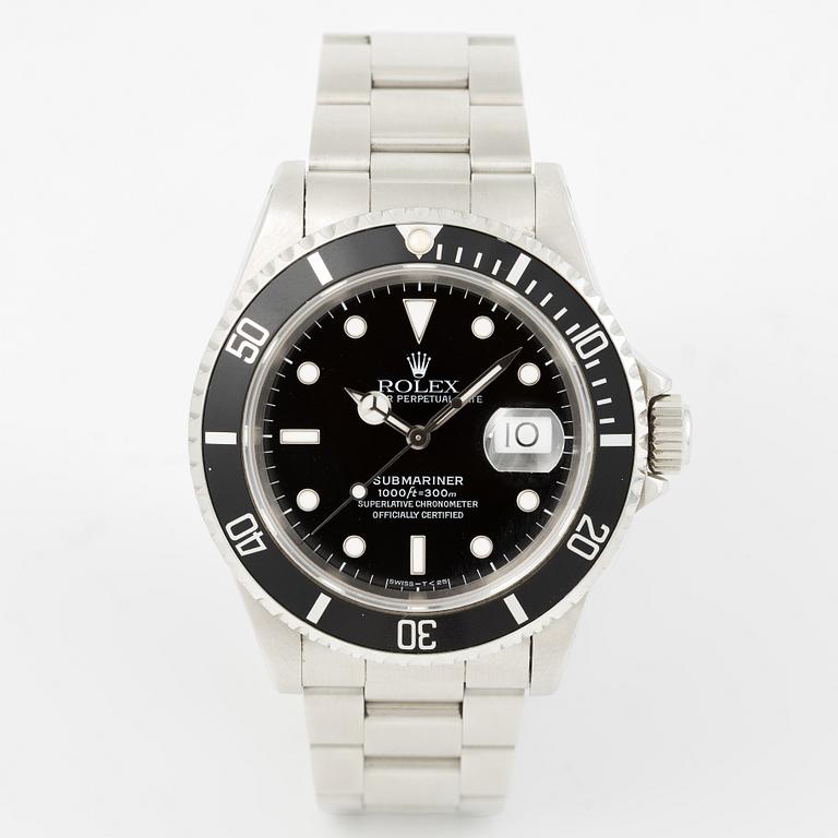 Rolex, Oyster Perpetual Date, Submariner, wristwatch, 40 mm.