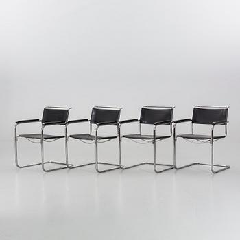A SET OF 4 MARCEL BREUER B34 ARMCHAIRS, THONET .