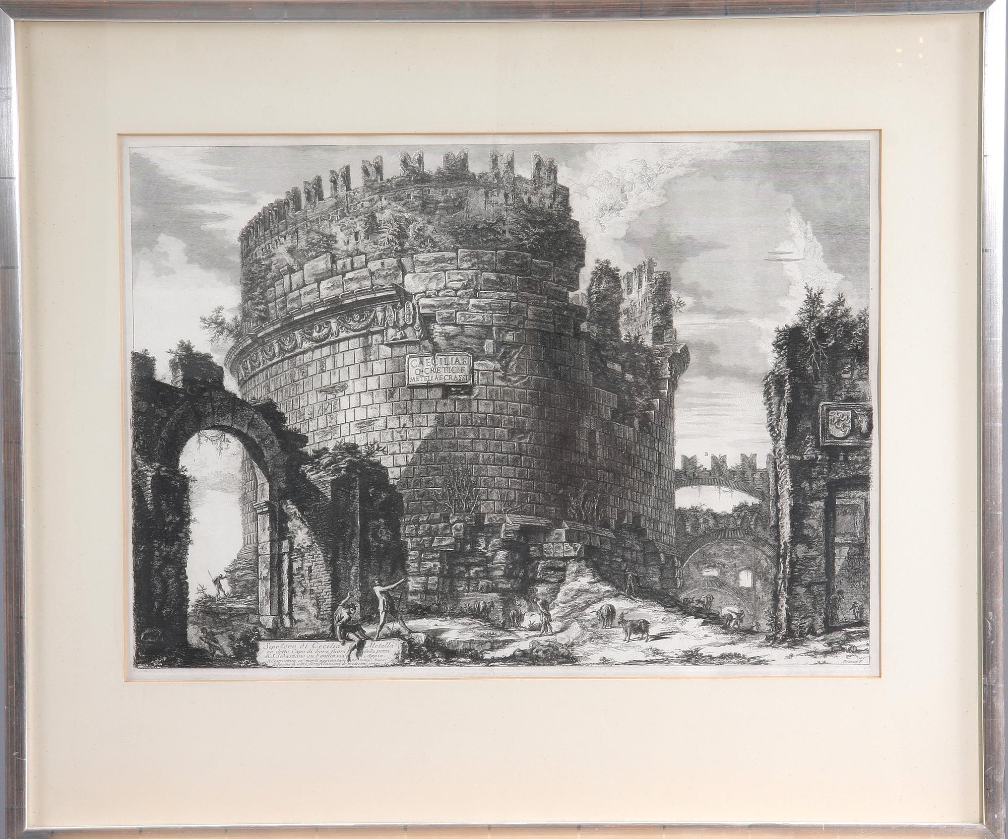 GIOVANNI BATTISTA PIRANESI, etsning, 1800-tal.