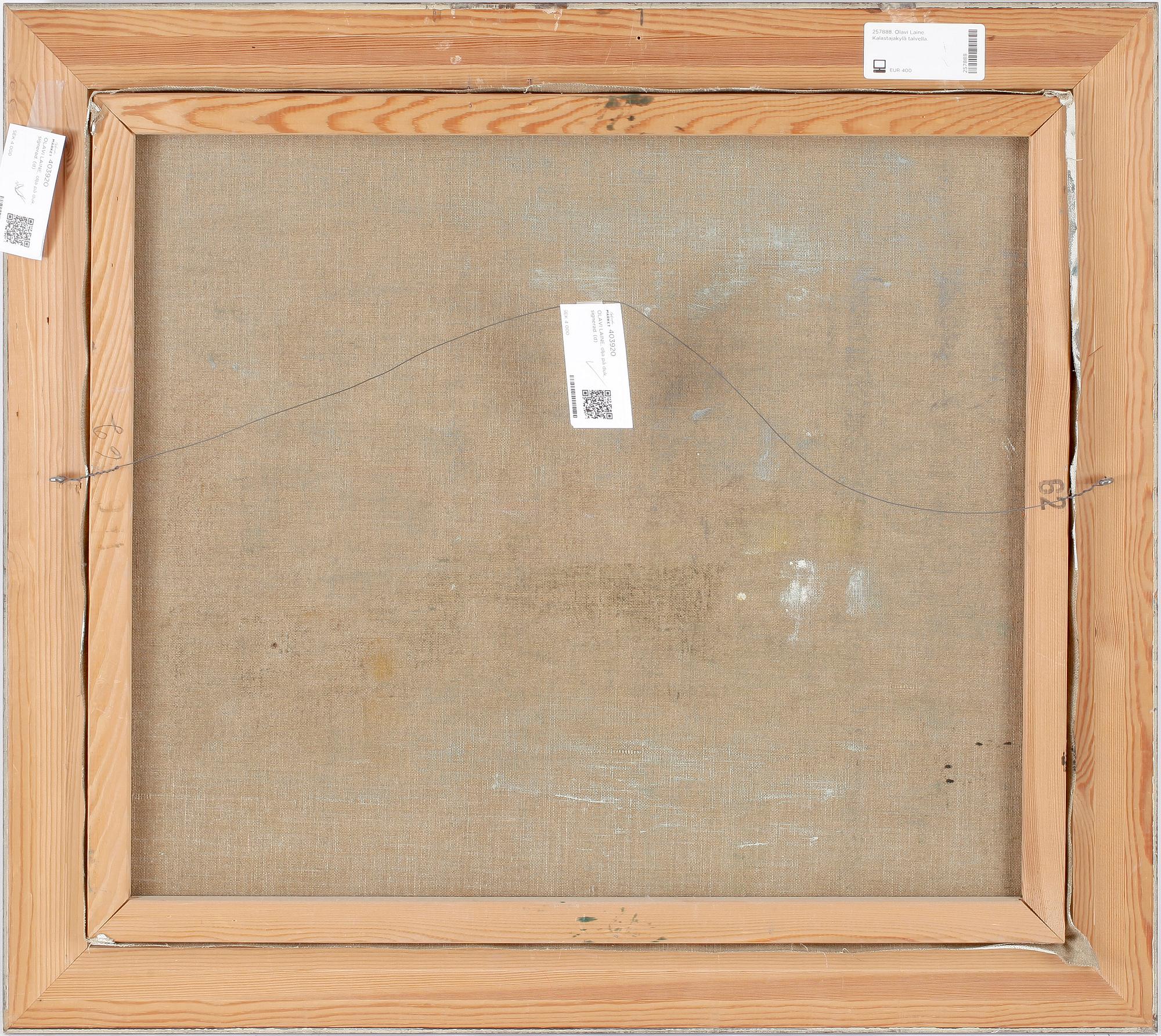 OLAVI LAINE, olja på duk, signerad.