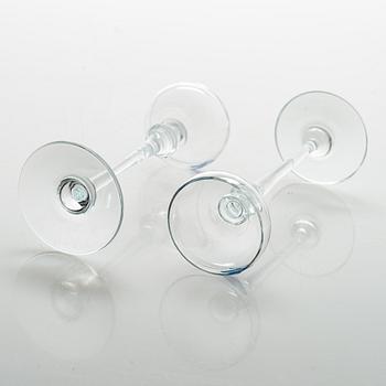 Likörglas, 12 st, Nuutajärvi, Notsjö 1900-talets slut.